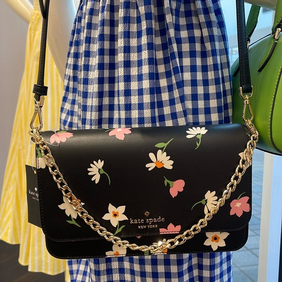 Kate Spade Madison Floral Waltz Flap Convertible Crossbody
Black Multi
NWT - Picture 13 of 16